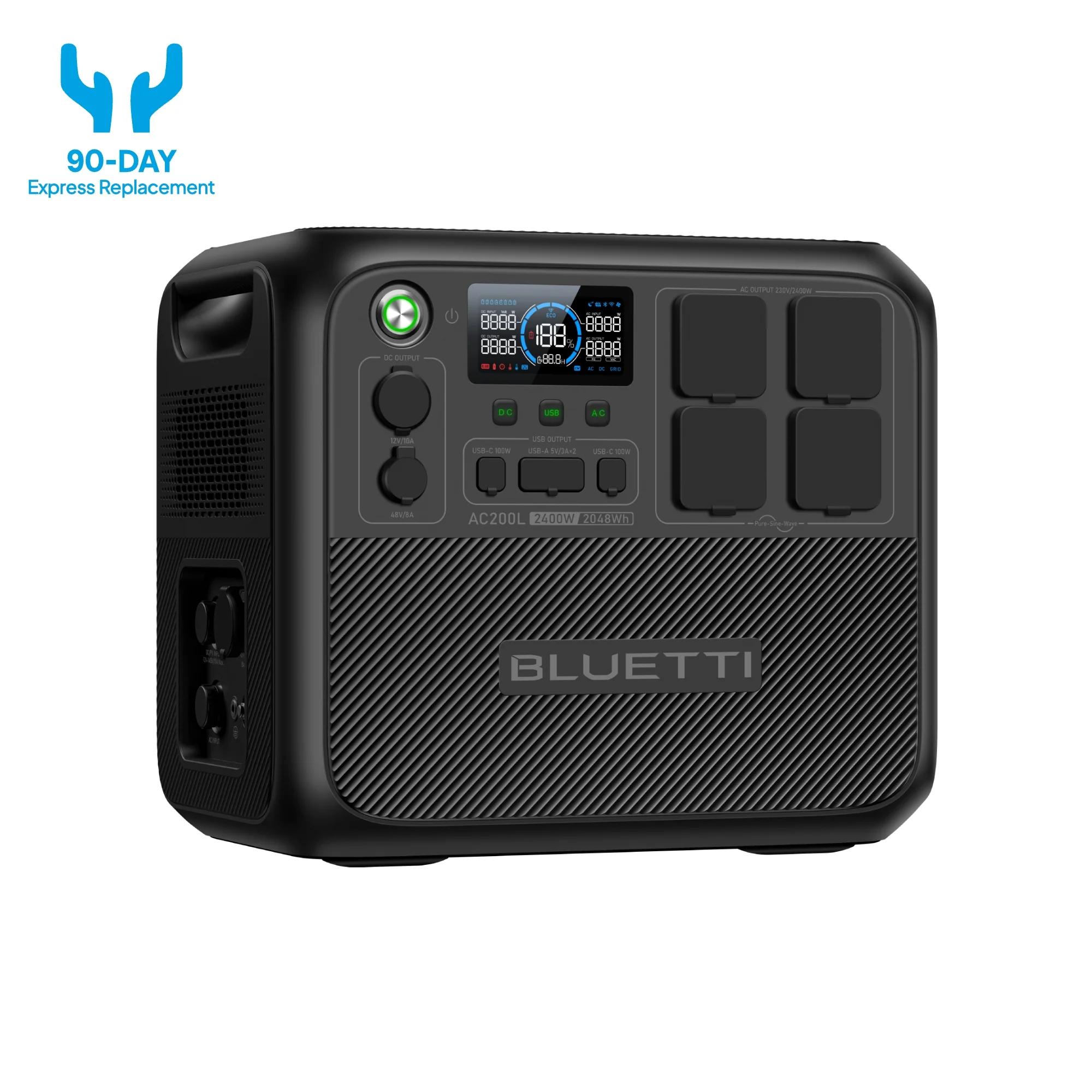BLUETTI AC200L+350W Solar Generator Kit - Image 6