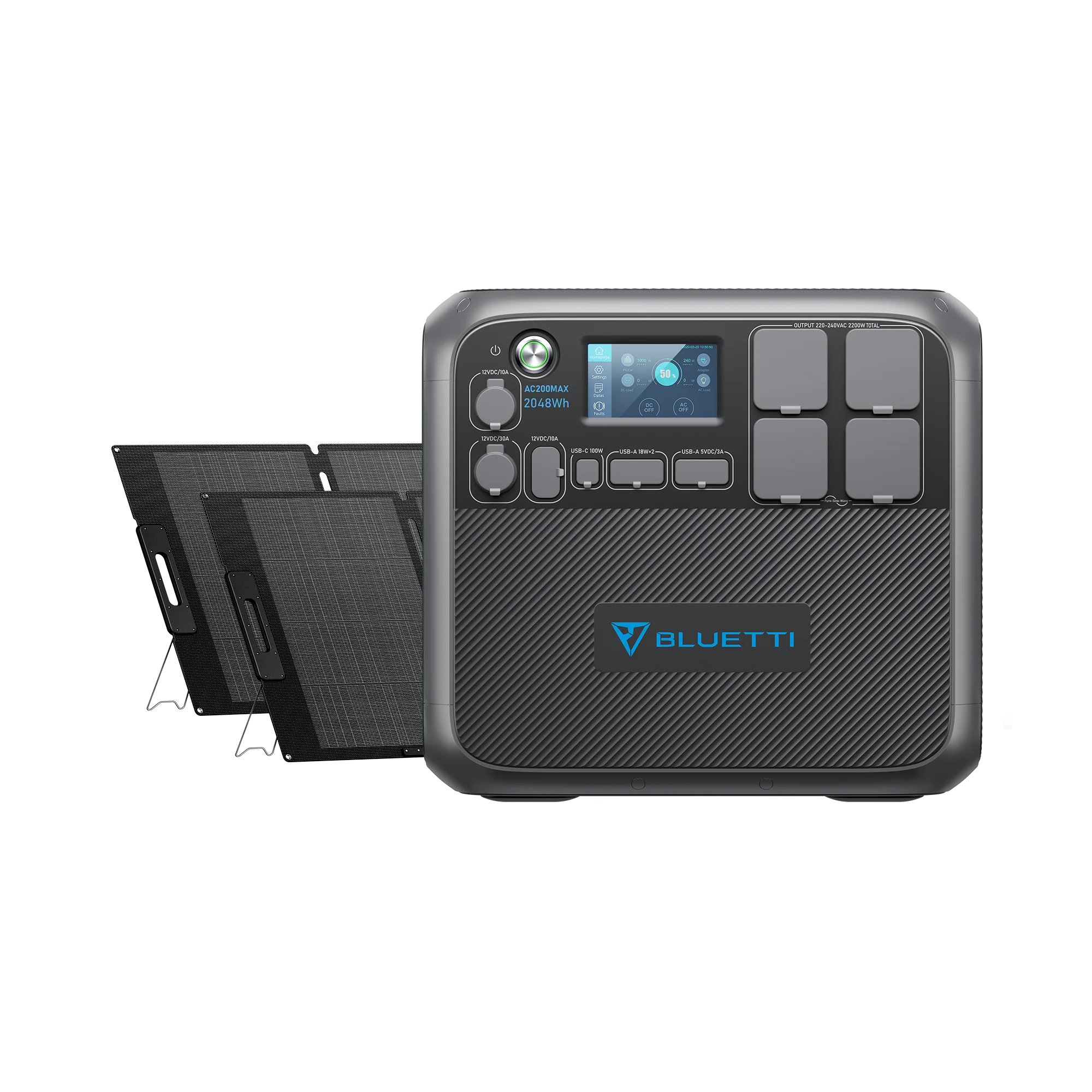 BLUETTI AC200MAX+200W Solar Generator Kit - Image 3