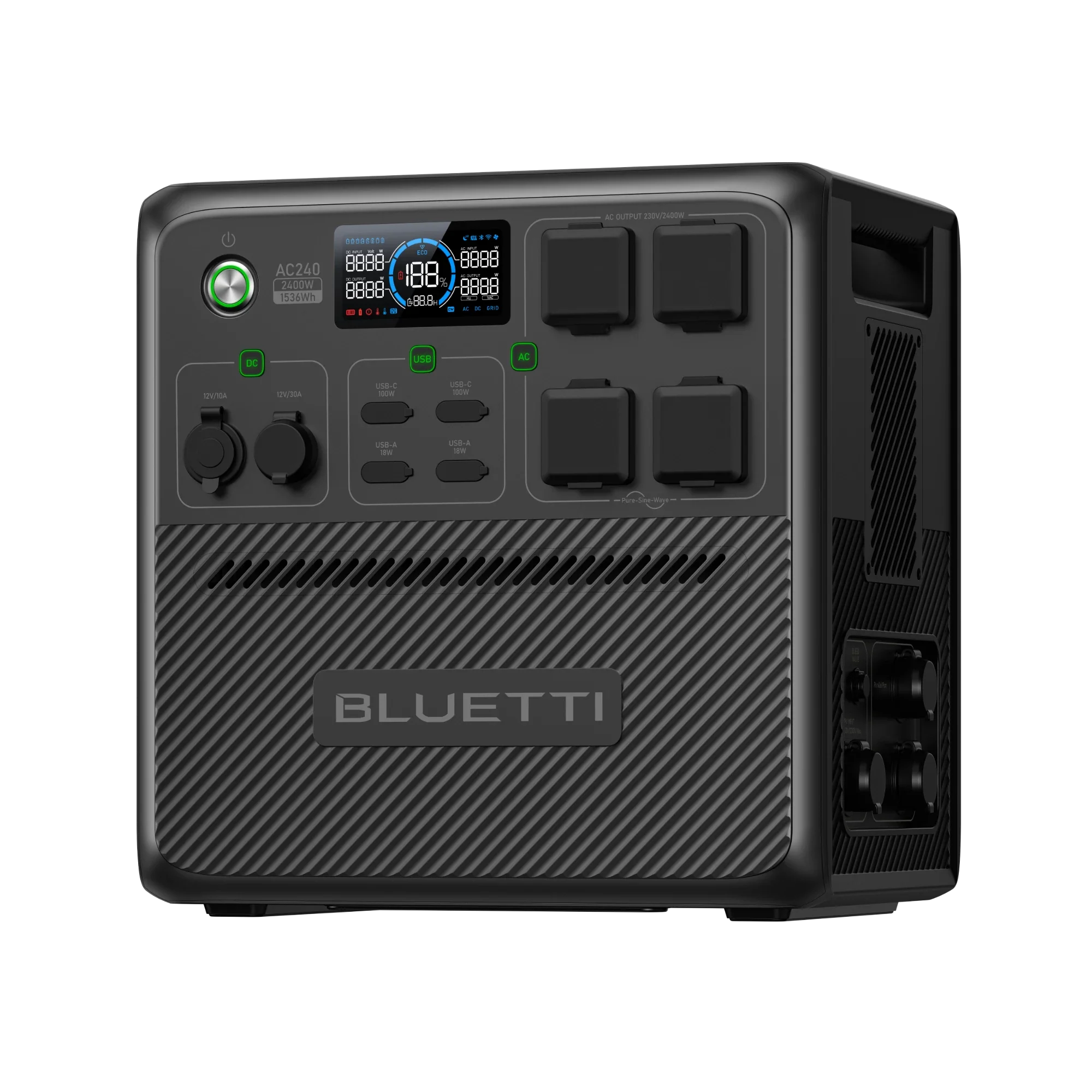 BLUETTI AC240 Portable Power Station | 2400W 1536Wh - Image 4