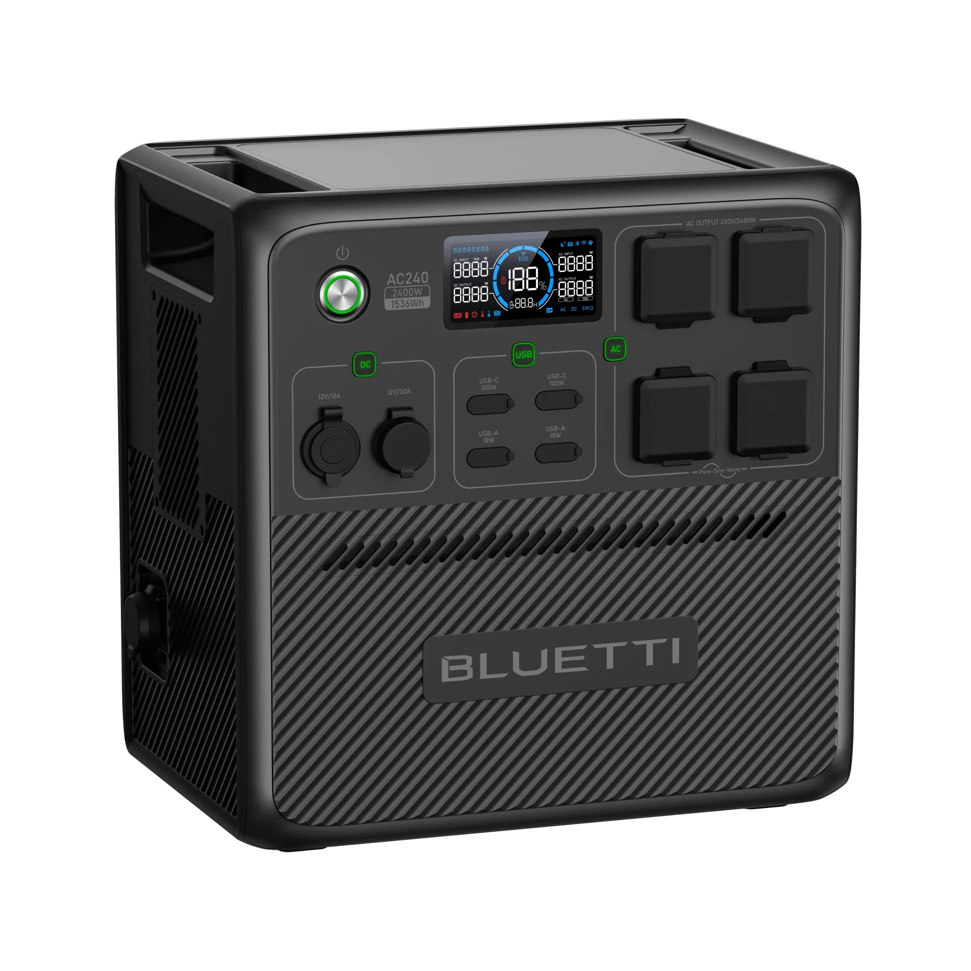 BLUETTI AC240 Portable Power Station | 2400W 1536Wh - Image 7