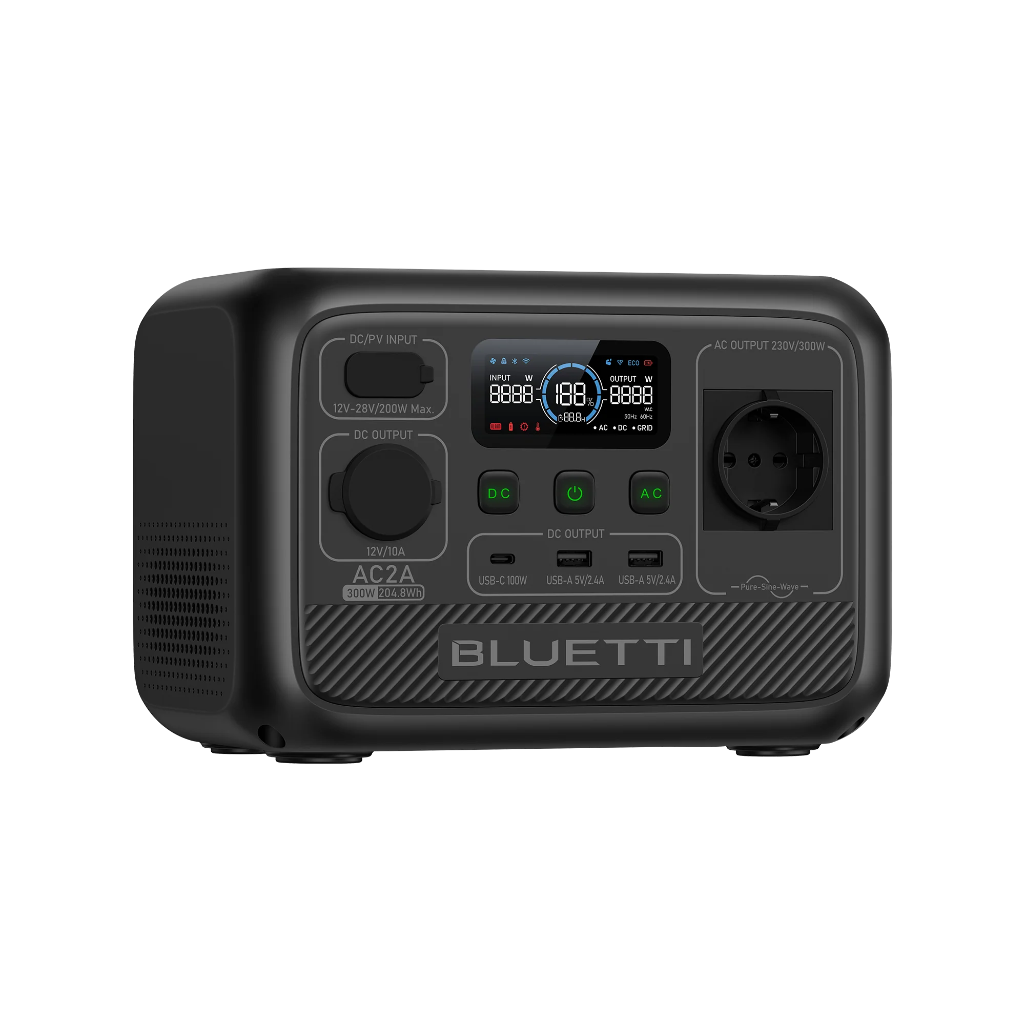 BLUETTI AC2A Portable Power Station | 300W 204,8Wh - Image 5