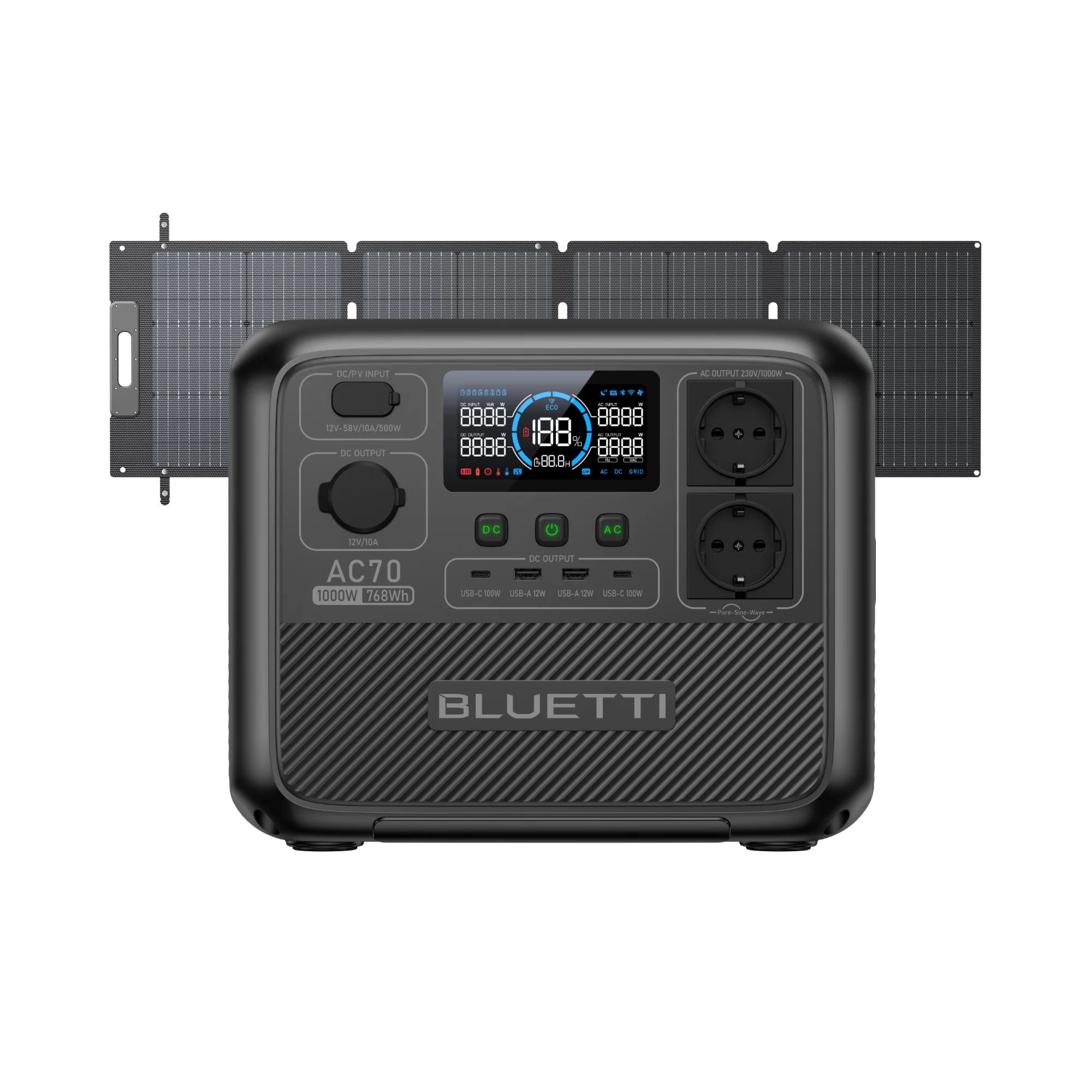 BLUETTI AC70 Portable Power Station | 1000W 768Wh - Image 10