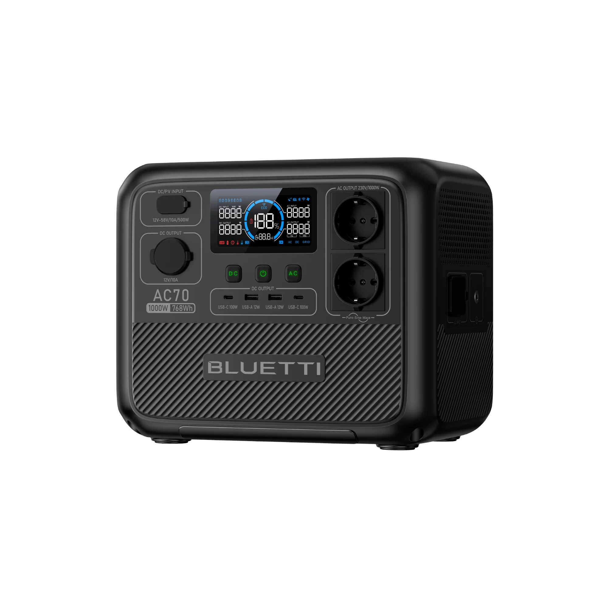 BLUETTI AC70 Portable Power Station | 1000W 768Wh - Image 6