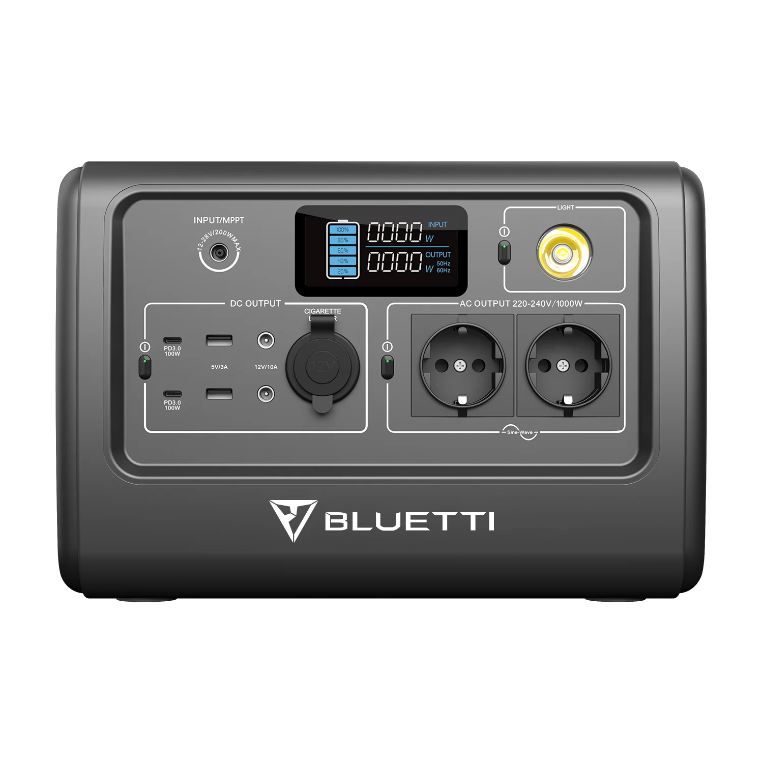BLUETTI PowerOak EB70 Portable Power Station | 1000W 716Wh - Image 4