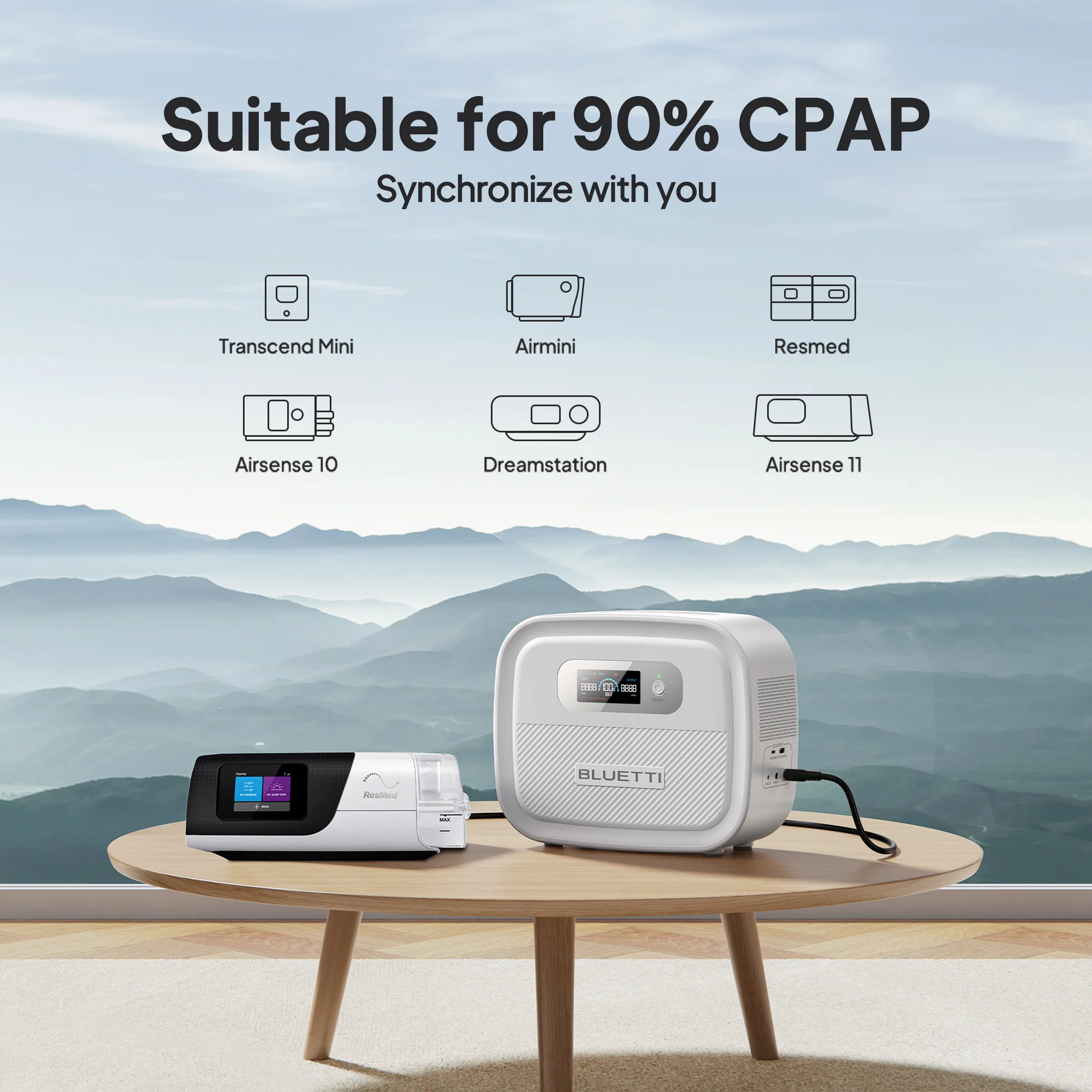 BLUETTI X60 614Wh CPAP Power Bank For Camping/Travel/Emergency - Image 5