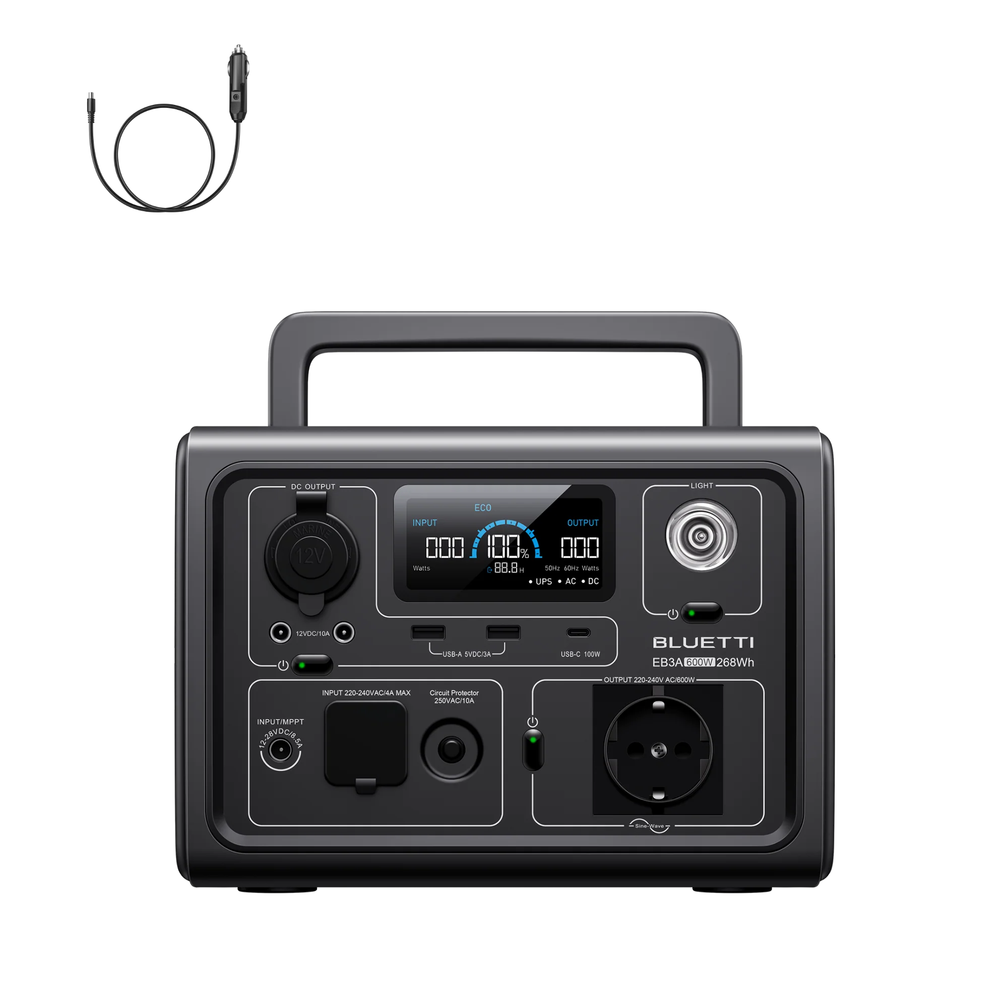 BLUETTI EB3A Portable Power Station | 600W 268Wh - Image 15