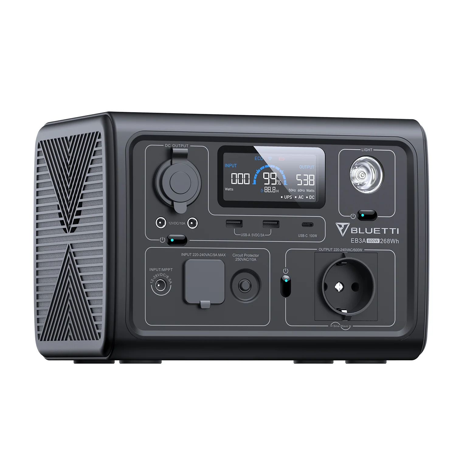 BLUETTI EB3A Portable Power Station | 600W 268Wh - Image 5