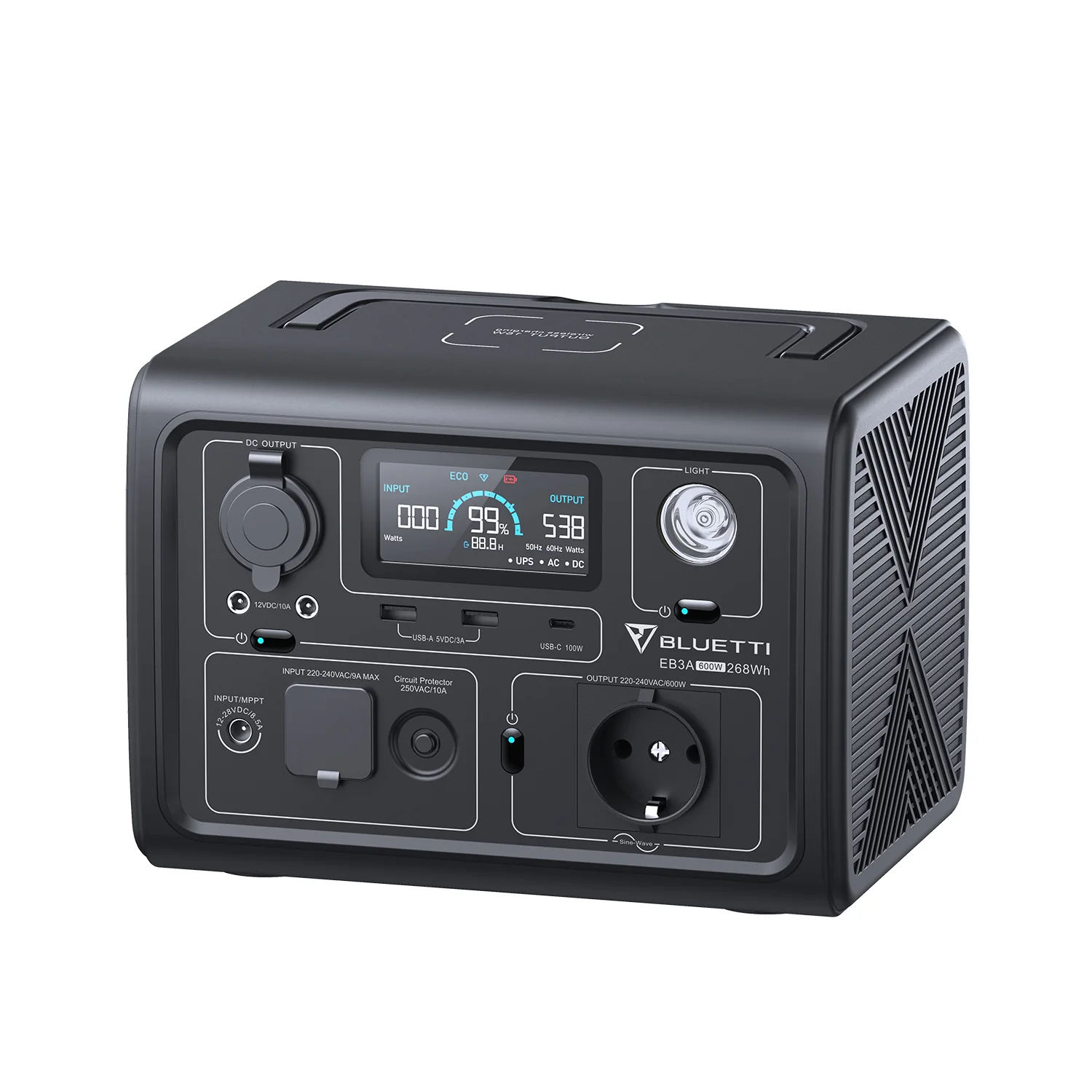 BLUETTI EB3A Portable Power Station | 600W 268Wh - Image 9