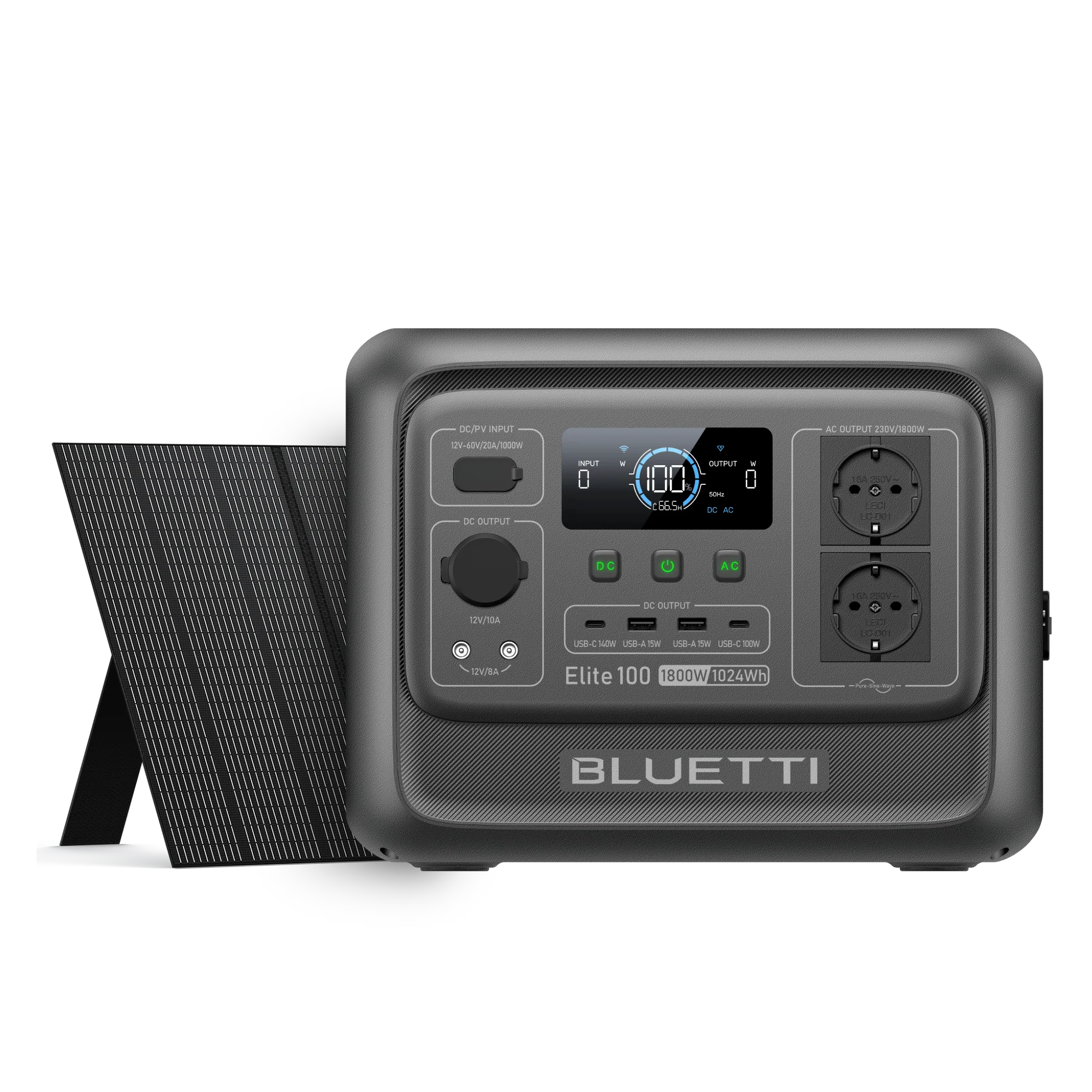 BLUETTI Elite 100 V2+200W Solar Generator Kit - Image 12